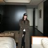 Brown Check Wool Coat for Women - Long Woolen Overcoat, Perfect for Spring & Winter, Classic Style, Timeless Fashion
