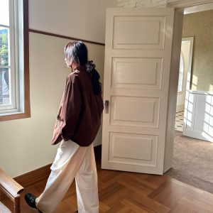 Bulin Magazine Tassel Spliced Casual Wide-Leg Pants - Versatile Loose Fit Trousers for Effortless Style
