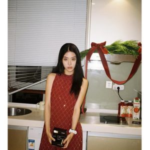 Burgundy Sleeveless Dress with French Diamond Pattern - Women's Spring Short Skirt, Y2K Chic, Perfect for Casual Outings