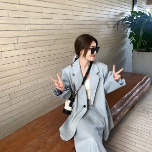 Casual Fashion Loose Suit Skirt Set for Women - Street Style Inspired, Trendy and Versatile Outfit for Everyday Wear