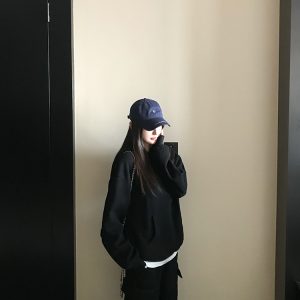 Casual Knitted Hoodie and Loose Fit Pants Set - High-Frequency Lazy Style Lounge Wear for Relaxed 90s Inspired Looks
