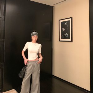 Casual Knitted Hoodie and Loose Fit Pants Set - High-Frequency Lazy Style Lounge Wear for Relaxed 90s Inspired Looks