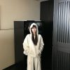 Casual Knitted Hoodie and Loose Fit Pants Set - High-Frequency Lazy Style Lounge Wear for Relaxed 90s Inspired Looks