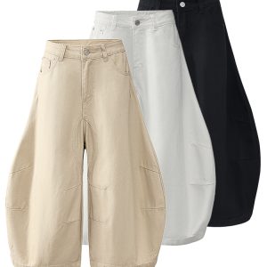 Casual Loose Three-Quarter Machete Pants for Summer 2025 - Trendy American Style Shorts