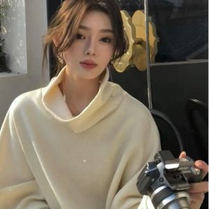 Casual Women's Pullover Sweater - Versatile Lazy Style for Effortless Fashion