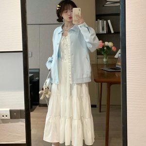 Chic High-End Loose Casual Baseball Jacket for Women - Unique Slimming Design for Early Spring Fashion