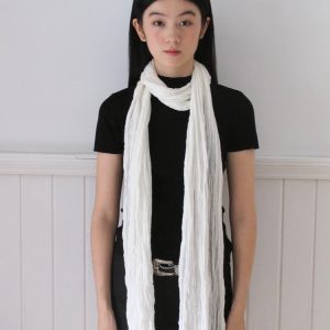 Chic Women's 2024 Autumn High-End Fashion Scarf - Trendy Ins-Style Accessory for Pure Desire Atmosphere