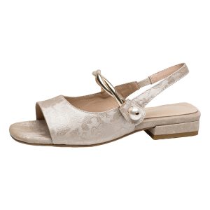 Chinese-Style Open-Toe Chunky Heel Mary Jane Sandals for Women - Summer Square Toe Shoes, Size 41-43, Perfect for Skirts