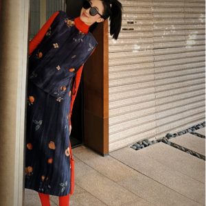 Chinese-Style Pleated Satin Vest & Horse Face Skirt Set for Women – Spring/Fall Fashion, Elegant and Trendy 90s Inspired Outfit