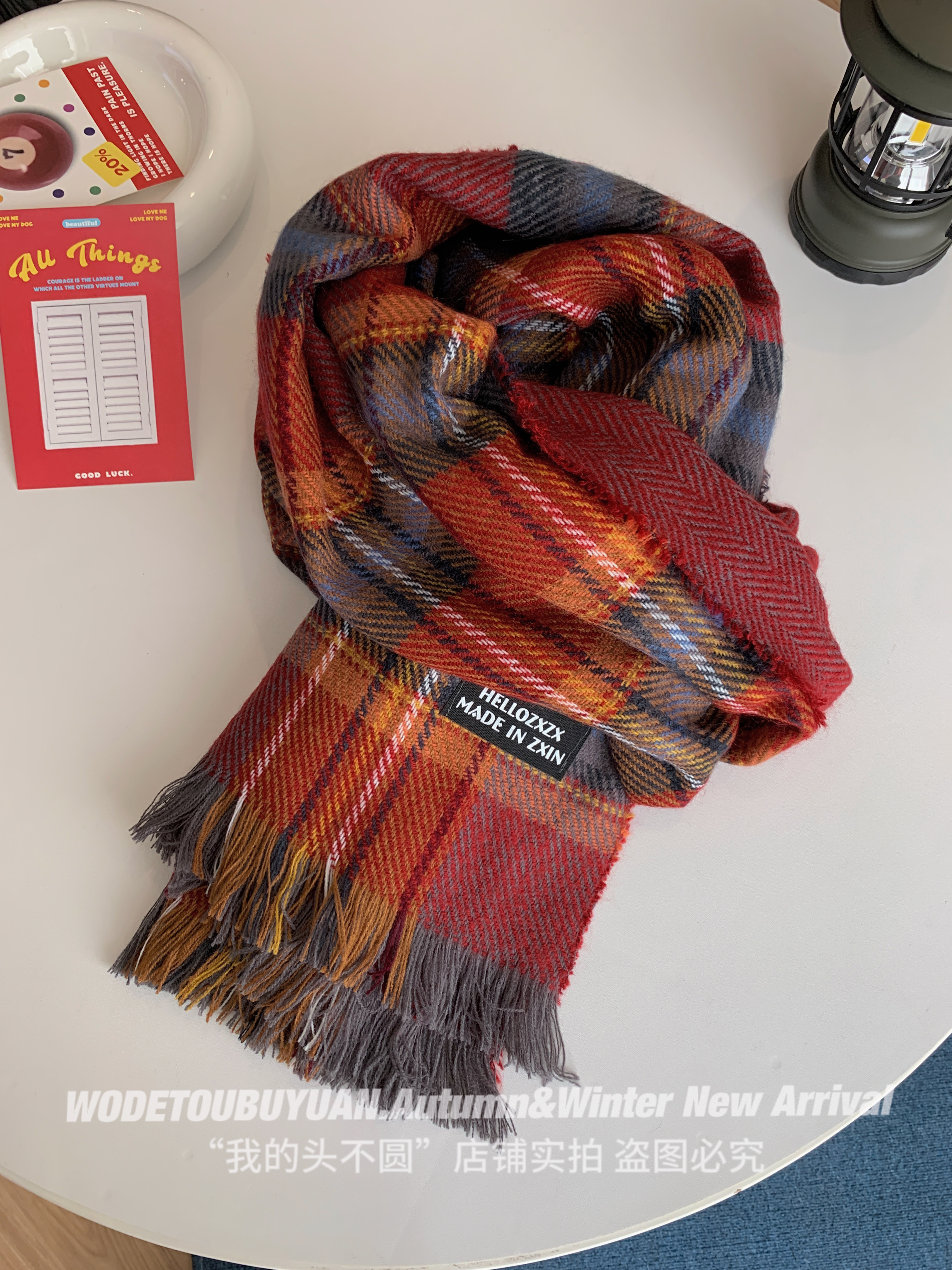 Classic Plaid Scarf for Women - Thick Warm Shawl & Versatile Neck Warmer for Winter 2023, Cozy Layering Essential