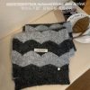 Color-Block Knitted Shell Scarf for Women - "My Head Is Not Round" Winter Warm Korean Style Neck Warmer 2023