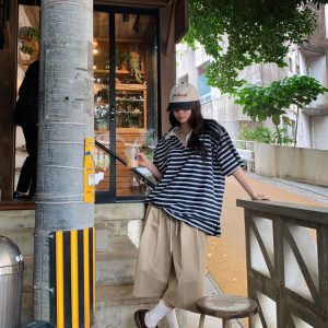 Color-Blocking Brim Baseball Cap with Embroidered Letters - Korean Style Dongdaemun Fashion Accessory