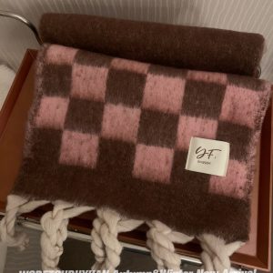 Color-Blocking Scarf - Soft Korean-Style Shawl, Thick Warm Long Versatile Neck Warmer for Cozy Winter Fashion