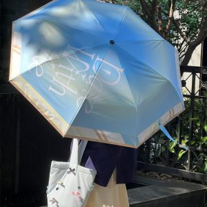 Compact Folding Sun Umbrella, Dual-Use for Sun and Rain, Lightweight Summer Umbrella for Outdoor Use