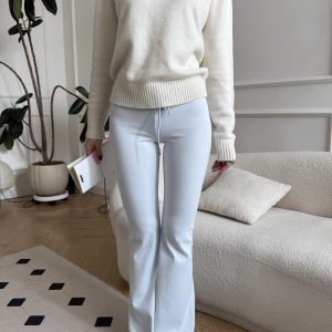 Cream Color Baby Pants | Plush 260g Fabric | Soft & Cozy Babywear | Perfect for 90s Y2K Style & Everyday Comfort