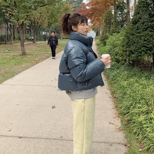 Cream Double-Sided Knitted Joggers - Cookie Fluffy Pants, Cozy Korean Style, Comfortable Fashion for Everyday Wear