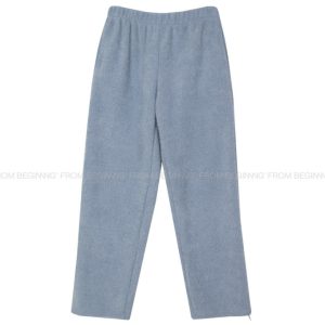 Cream Double-Sided Knitted Joggers - Cookie Fluffy Pants, Cozy Korean Style, Comfortable Fashion for Everyday Wear