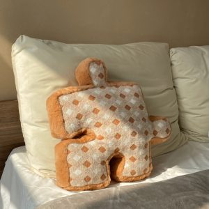 Creative Large Puzzle Pillow - Cute Lumbar Sofa Cushion for Home Decor, Perfect Birthday Gift