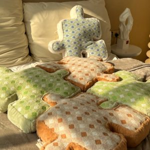 Creative Large Puzzle Pillow - Cute Lumbar Sofa Cushion for Home Decor, Perfect Birthday Gift