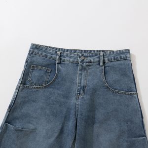 Curved Blade Wide-Leg Jeans - 2025 New Style, Popular Trendy Machete Pants for a Chic Y2K Look