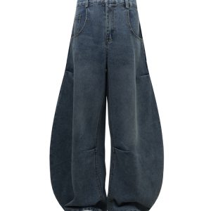 Curved Blade Wide-Leg Jeans - 2025 New Style, Popular Trendy Machete Pants for a Chic Y2K Look