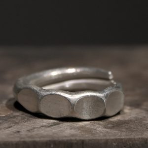 Curved Tail Flower Handmade Silver Ring - Vintage Ethnic Artistic Design for Men and Women, Perfect for Boho and Y2K Styles