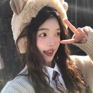 Cute Plush Ear Warmers Headband - Fleece Earmuffs for Autumn & Winter 2024, Cozy Winter Accessories for Cold Weather