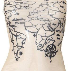 Desert Wasteland Skin Color Mesh Abstract Print Spicy Girl Camisole Women's Tank Top - Y2K Inspired Fashion