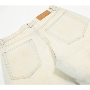 Distressed Ripped Jeans for Women - American High Street Style Straight Leg Pants