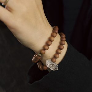 Double Circle Sandalwood Bracelet for Women & Men - Personalized Retro Trendy Fidget Jewelry
