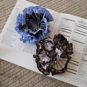 Double-Layer Lace Floral Hair Tie - Elegant Fresh Literary Hair Accessory for Stylish Updos and Ponytails