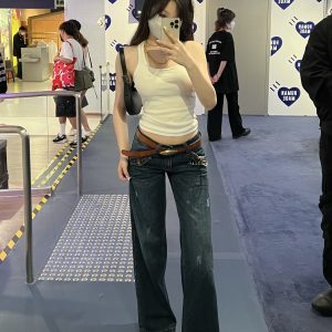 Dreamy Low-Waisted Wide-Leg Pants for Summer, Trendy Women's Fashion, Perfect for Hot Girls, Y2K Style, Comfortable & Chic