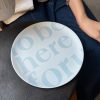 Eco-Friendly Bamboo Fiber Plate - "Fog Forest" Design, Durable Fruit Flat Plate, Unique Tableware for Modern Dining