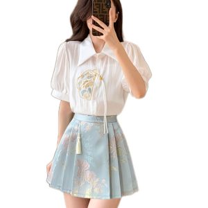 Elegant Chinese-Style Two-Piece Dress Set, Mature Design, High-End Fashion, 2025 Collection, Sophisticated Look