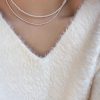 Elegant Layered Pearl Necklace - Light Luxury Collarbone Chain Accessory, French Design, Perfect for Stylish Layering and Chic Looks