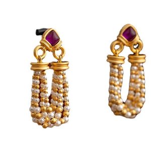 Elegant Tassel Pearl Earrings for Women - High-End Niche Design Jewelry, Chic Ear Accessories for Special Occasions