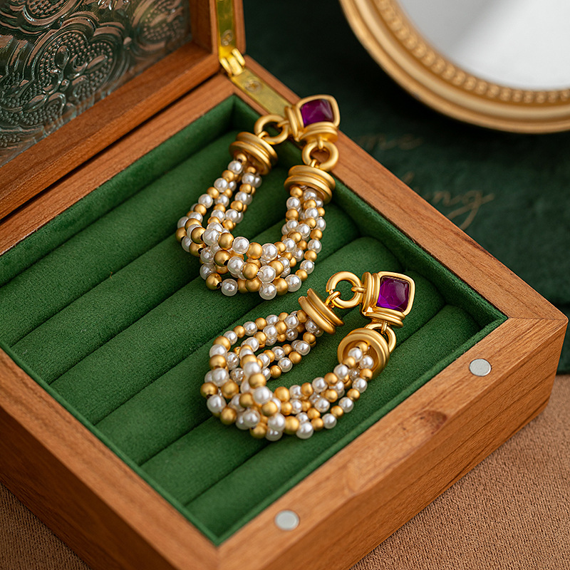 Elegant Tassel Pearl Earrings for Women - High-End Niche Design Jewelry, Chic Ear Accessories for Special Occasions