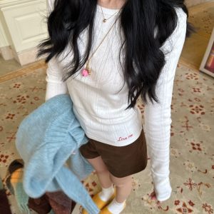 Embroidered Baby Shirt | Two-Color Jacquard Loose Fit | Layered Style for Trendy Looks