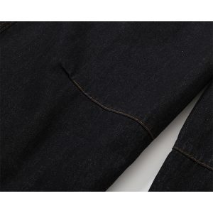 Embroidered Letter Pocket Cargo Wide-Leg Baggy Jeans - American Original Denim Curved Knife Pants for 90s Y2K Style
