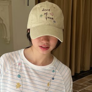 Embroidered Love of Life Baseball Cap - Versatile Soft Duckbill Hat for Small Faces - Casual Fashion Accessory