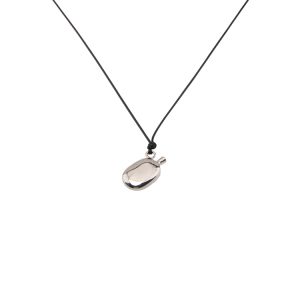 Exquisite Black Leather Cord Long Necklace with Wine Bottle Pendant for Women – Modern 2024 Fashion Sweater Chain