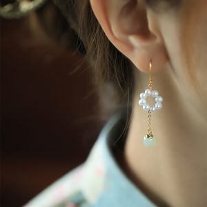 Exquisite Long Tassel Freshwater Pearl Earrings in Pure Silver - High-End Ancient Style Jewelry for Women