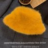 Faux Fur Mink Fisherman Hat for Women - Autumn Winter Plush Lei Feng Style, Face-Slimming Design, Trendy Streetwear Accessory