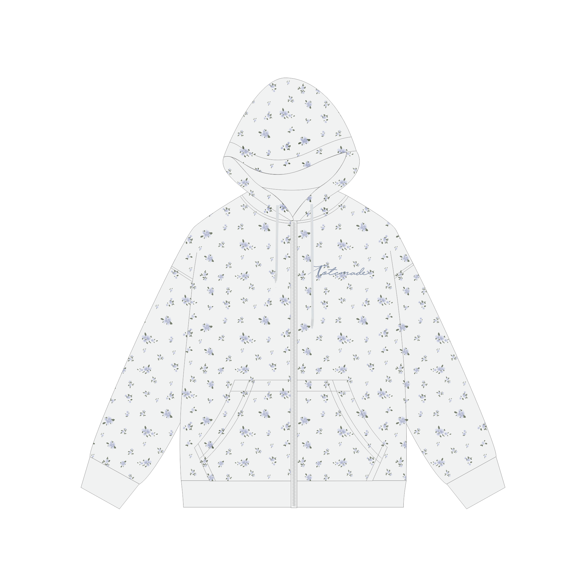 Floral Embroidered Hoodie Jacket for Women - Vintage American-Style Casual Cardigan, Short Design, Perfect for Lazy Days