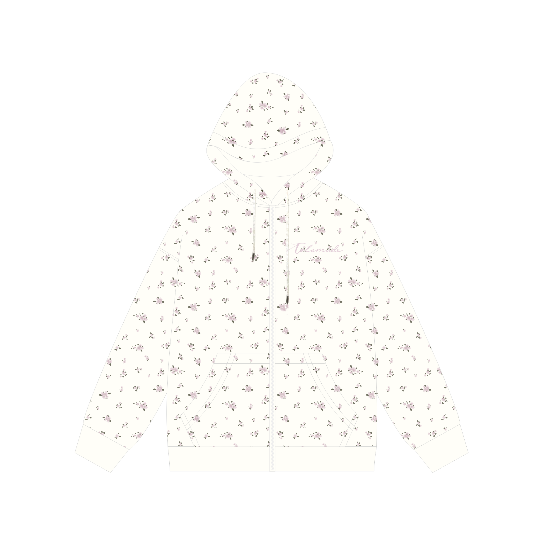 Floral Embroidered Hoodie Jacket for Women - Vintage American-Style Casual Cardigan, Short Design, Perfect for Lazy Days