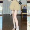 Fluffy A-Line Shorts for Women, Plus Size High-Waisted Casual Skirt Pants, 2025 Summer Style, Versatile Fashion Essential
