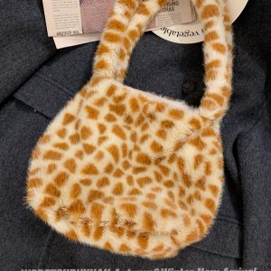 Fluffy Tiger Hat with Cute Scarf and Gloves Set - Warm Fisherman Style Bear Design for Cozy Winter Fashion