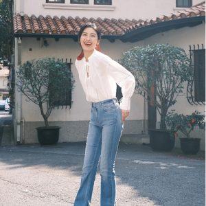 French Spliced Lace Small Stand Collar Long Sleeve Shirt for Women - Spring 2023 Fashion, Elegant Layering Piece