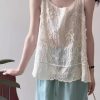 French-Style Hollowed-Out Heavy Embroidery Jacquard Lace Camisole - Unique Loose Summer Top for Women 2025