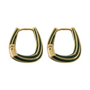 French Vintage Melard Enamel Drip Glaze High-End Ear Clip Earrings - Unique Elegant Design for Women, Timeless Chic Accessory